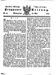 Kais. Königl. Schlesische Troppauer-Zeitung