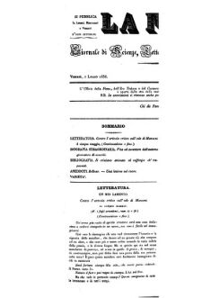 La Fama. Giornale di scienze, lettere, arti, industria e teatri