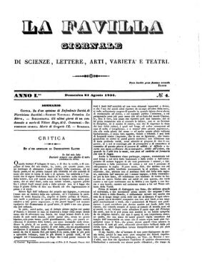 La Favilla giornale