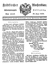 Feldkircher Wochenblatt