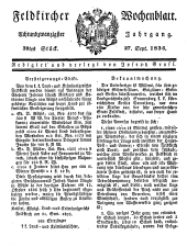 Feldkircher Wochenblatt