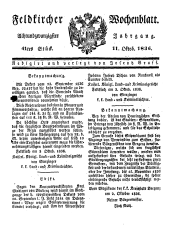 Feldkircher Wochenblatt