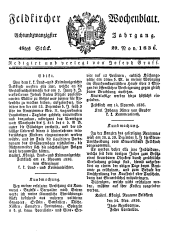 Feldkircher Wochenblatt