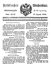 Feldkircher Wochenblatt