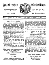 Feldkircher Wochenblatt