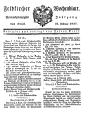 Feldkircher Wochenblatt