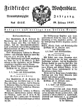 Feldkircher Wochenblatt