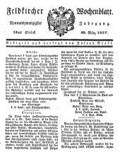 Feldkircher Wochenblatt