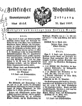 Feldkircher Wochenblatt