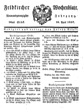 Feldkircher Wochenblatt