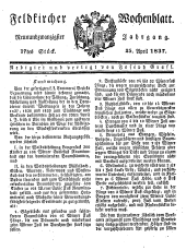 Feldkircher Wochenblatt