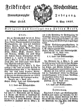Feldkircher Wochenblatt