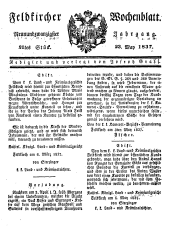 Feldkircher Wochenblatt