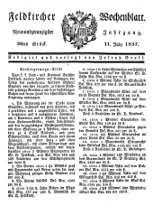 Feldkircher Wochenblatt