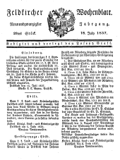 Feldkircher Wochenblatt