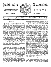 Feldkircher Wochenblatt