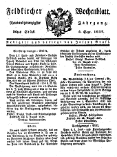 Feldkircher Wochenblatt