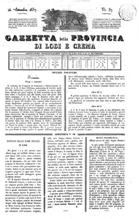 Gazzetta della provincia di Lodi e Crema