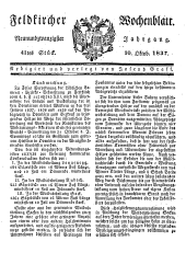 Feldkircher Wochenblatt