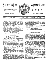 Feldkircher Wochenblatt