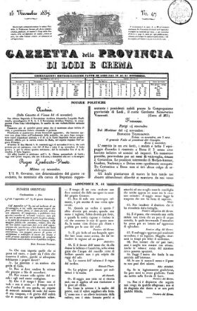 Gazzetta della provincia di Lodi e Crema