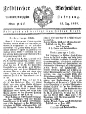 Feldkircher Wochenblatt