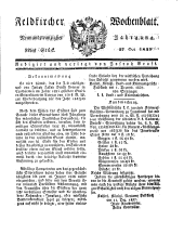 Feldkircher Wochenblatt