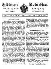 Feldkircher Wochenblatt