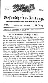 Populäre österreichische Gesundheits-Zeitung