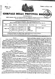 Giornale della provincia Bresciana