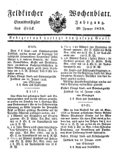 Feldkircher Wochenblatt