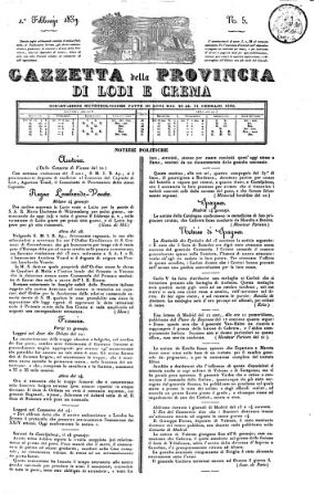 Gazzetta della provincia di Lodi e Crema