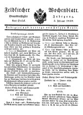 Feldkircher Wochenblatt