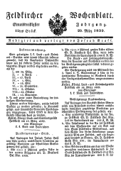 Feldkircher Wochenblatt