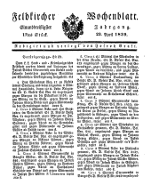 Feldkircher Wochenblatt