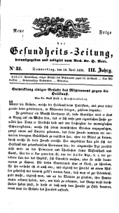 Populäre österreichische Gesundheits-Zeitung