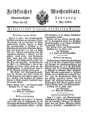 Feldkircher Wochenblatt