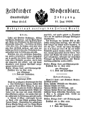 Feldkircher Wochenblatt