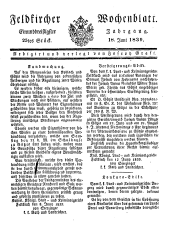 Feldkircher Wochenblatt