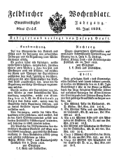 Feldkircher Wochenblatt