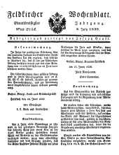 Feldkircher Wochenblatt