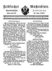 Feldkircher Wochenblatt