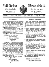 Feldkircher Wochenblatt