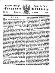 Kais. Königl. Schlesische Troppauer-Zeitung