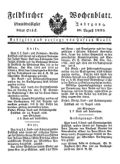 Feldkircher Wochenblatt