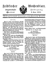 Feldkircher Wochenblatt