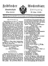 Feldkircher Wochenblatt