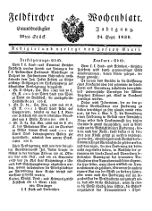 Feldkircher Wochenblatt