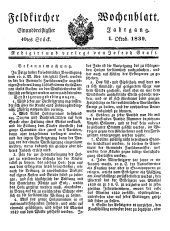 Feldkircher Wochenblatt