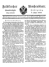 Feldkircher Wochenblatt